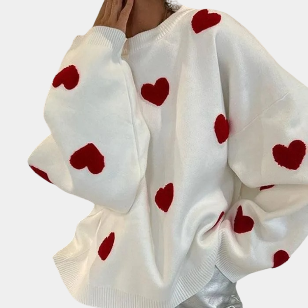 Elegant strikket trøje til damer