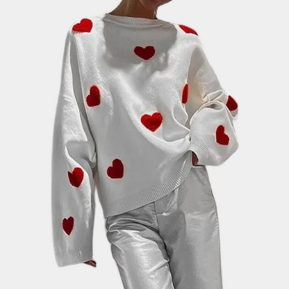 Elegant strikket trøje til damer