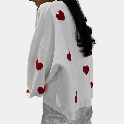 Elegant strikket trøje til damer