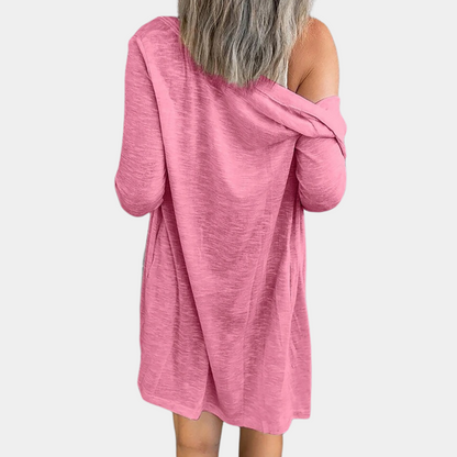 Enkeltradet strikket cardigan