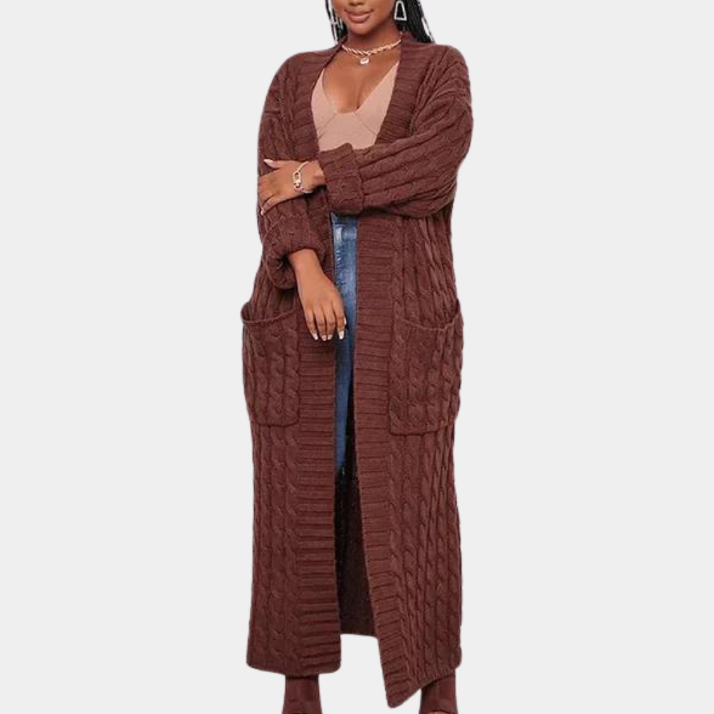 Kabelstrik foran Lang linje Cardigan
