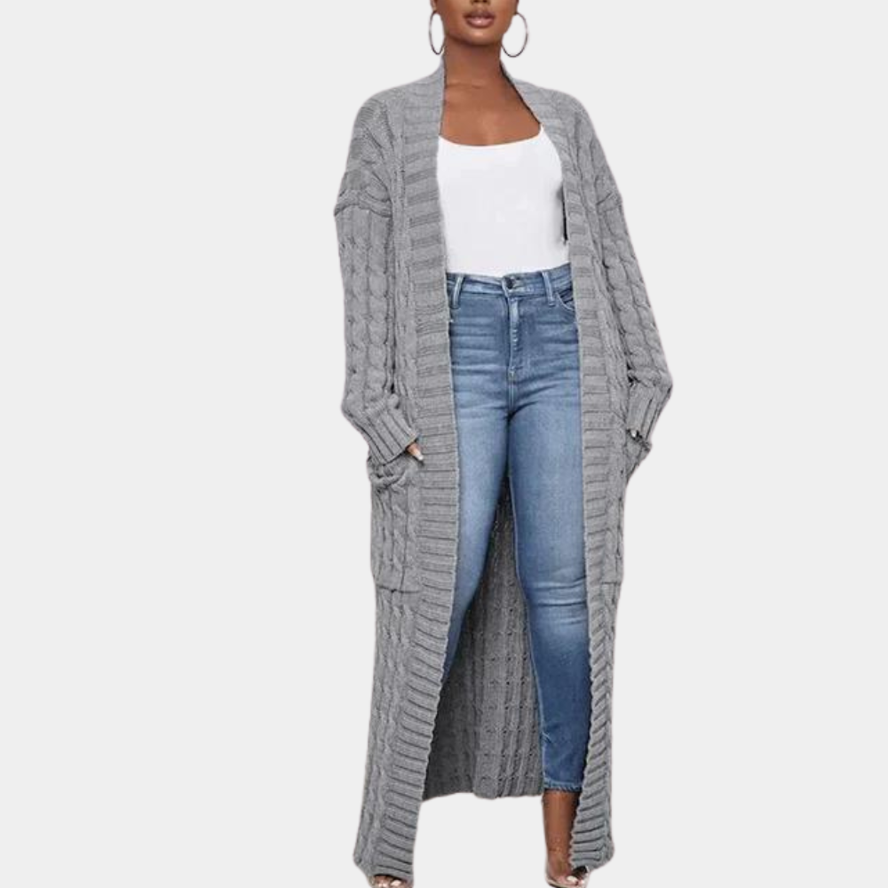 Kabelstrik foran Lang linje Cardigan