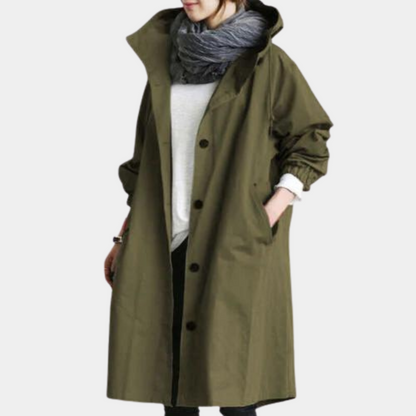 Let vindtæt trenchcoat