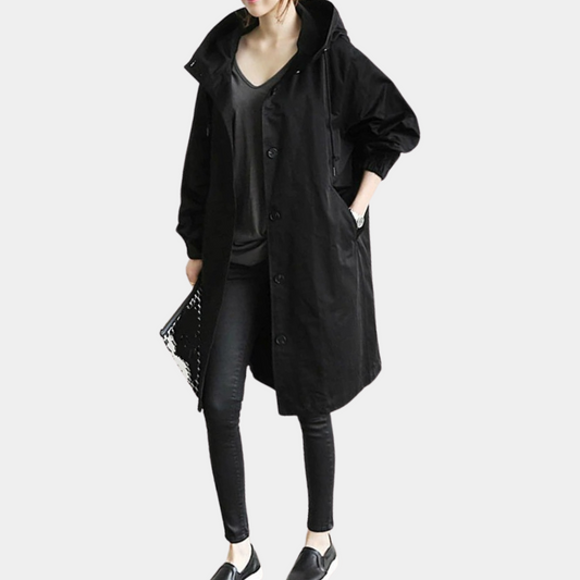 Let vindtæt trenchcoat