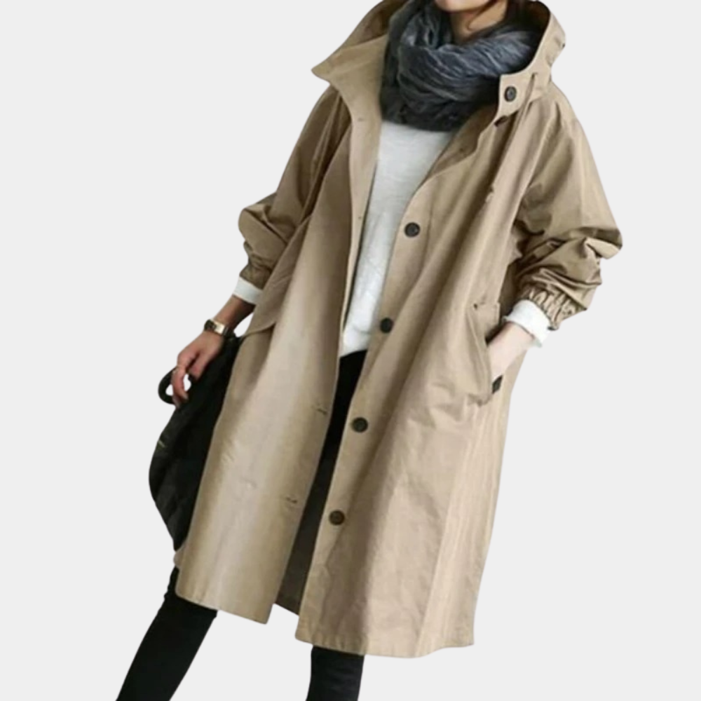 Let vindtæt trenchcoat