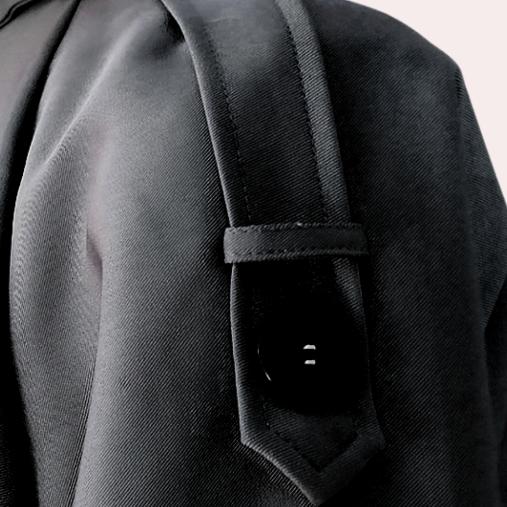 Klassisk lang trenchcoat