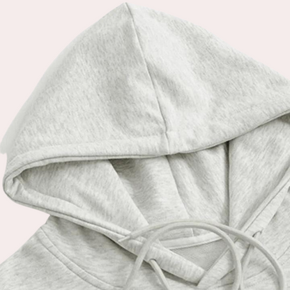 Varm og printet hættetrøje til kvinder