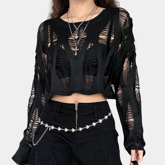 Udhulet trøje til kvinder