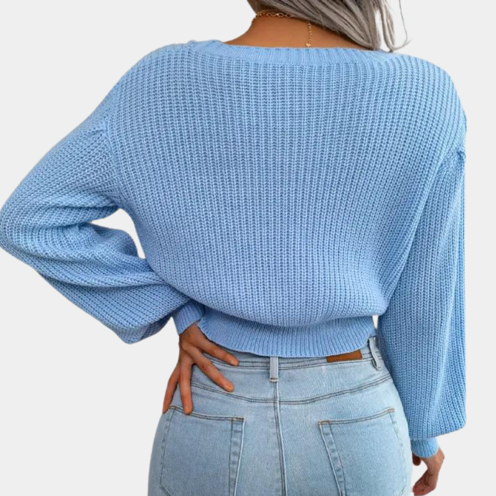 Hyggelig strikket dametrøje