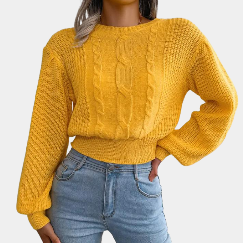 Hyggelig strikket dametrøje