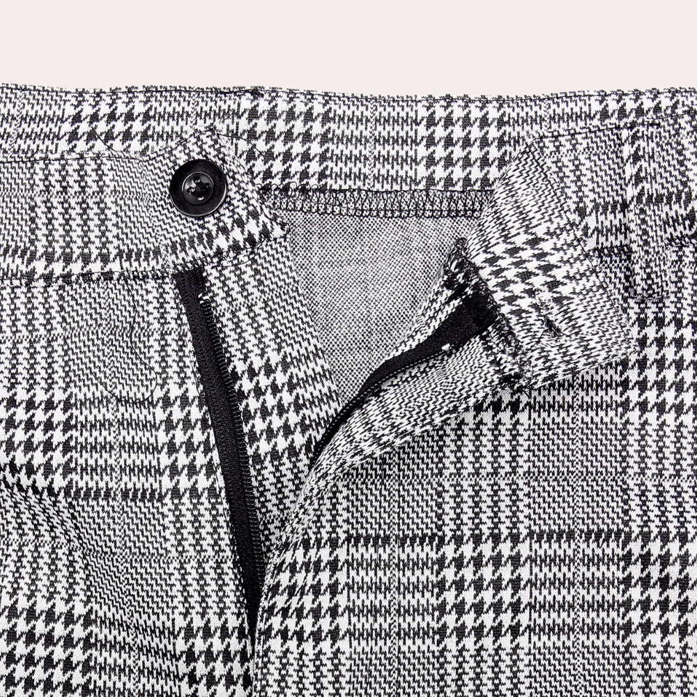 Retro ternede bukser i skinny fit til mænd