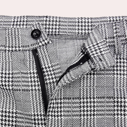 Retro ternede bukser i skinny fit til mænd