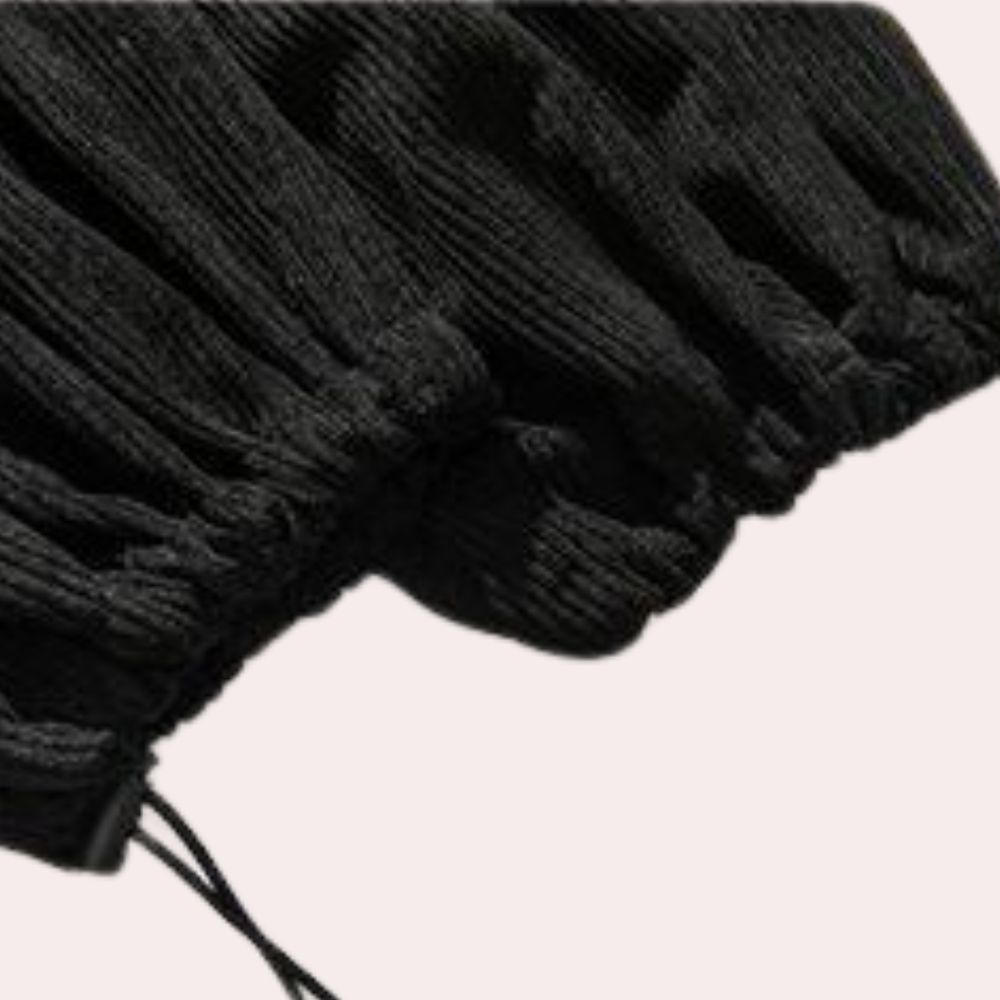 Trendy ribstrikkede bukser til mænd