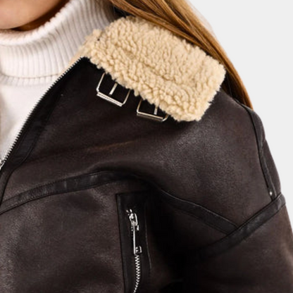 Vinterjakke i lammepels