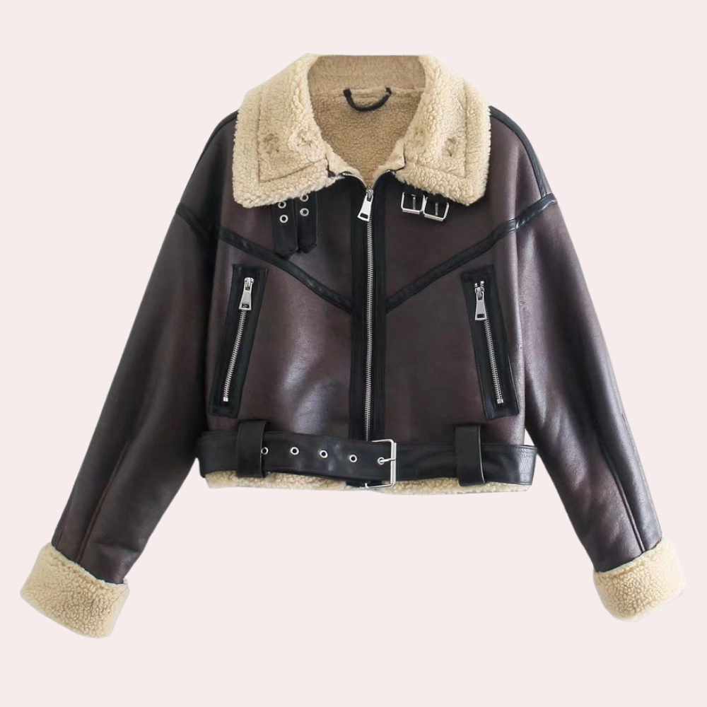 Vinterjakke i lammepels