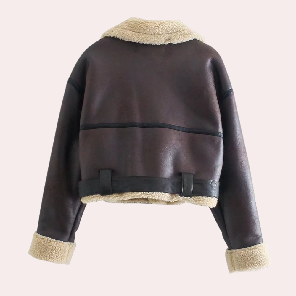 Vinterjakke i lammepels