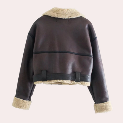 Vinterjakke i lammepels