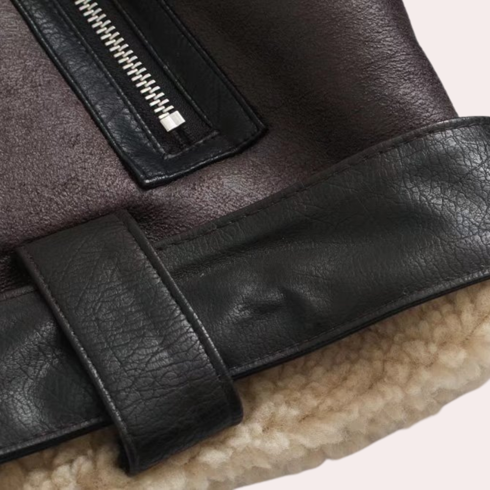 Vinterjakke i lammepels