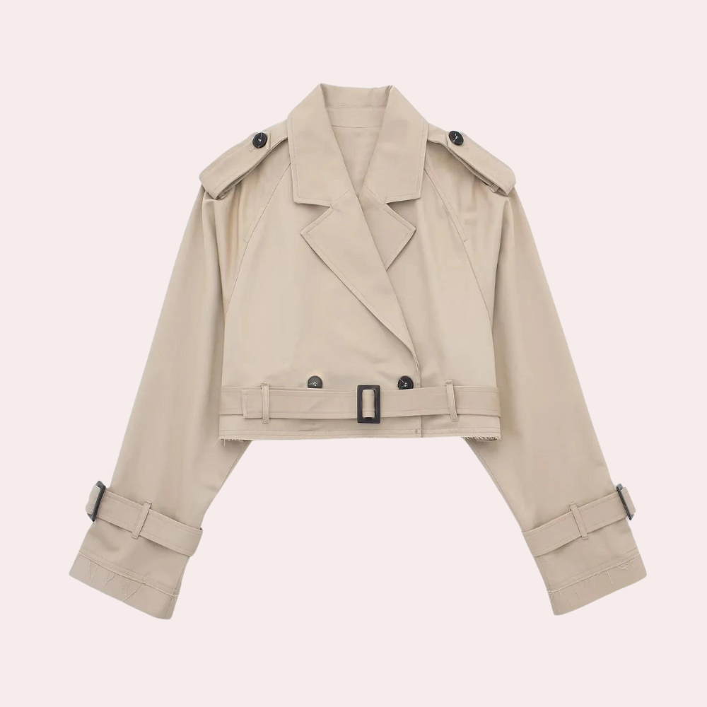 Fashion Trench Jacket Women med bælte