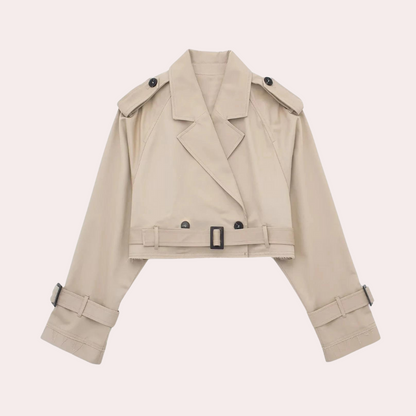 Fashion Trench Jacket Women med bælte