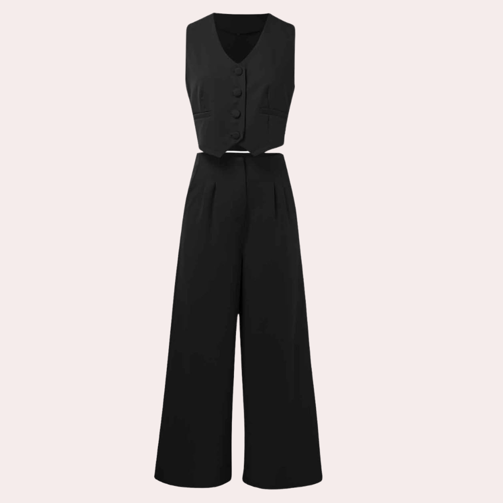 Trendy cardigan og bukser til kvinder