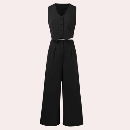 Trendy cardigan og bukser til kvinder