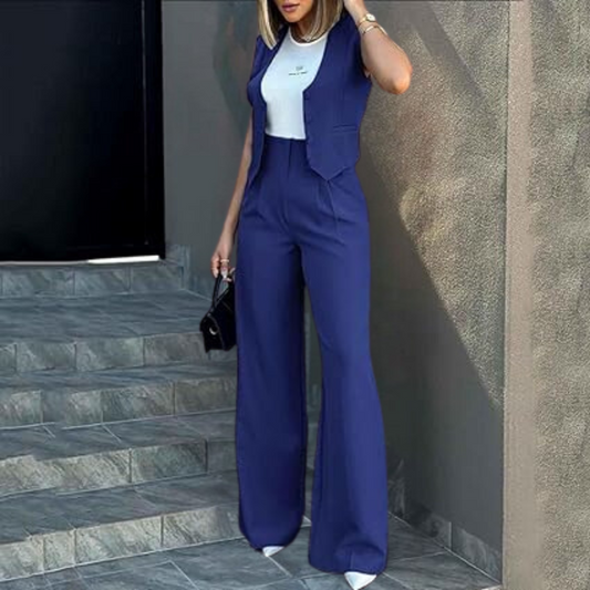 Trendy cardigan og bukser til kvinder