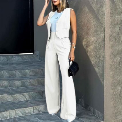 Trendy cardigan og bukser til kvinder