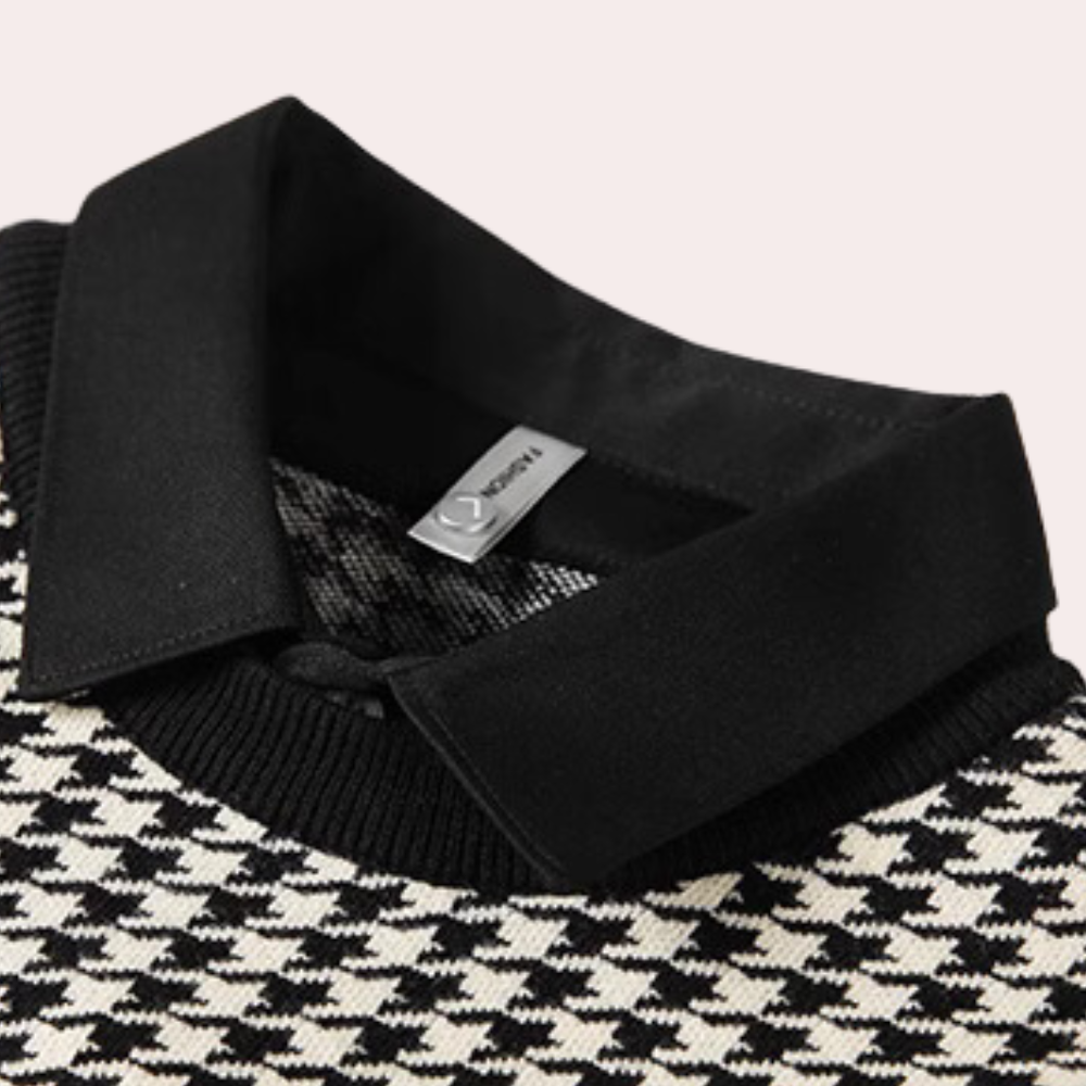 Varm og trendy strikket trøje til mænd