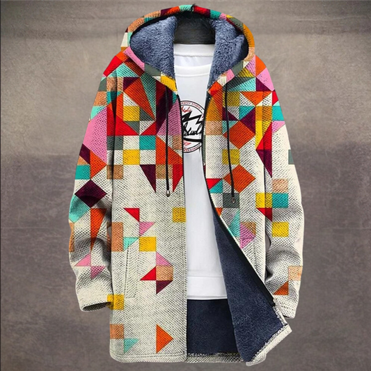 Retro farveblok-vest til mænd