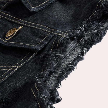 Retro denimvest til mænd