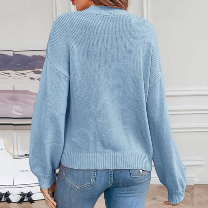 Blomstermønstret cardigan til kvinder