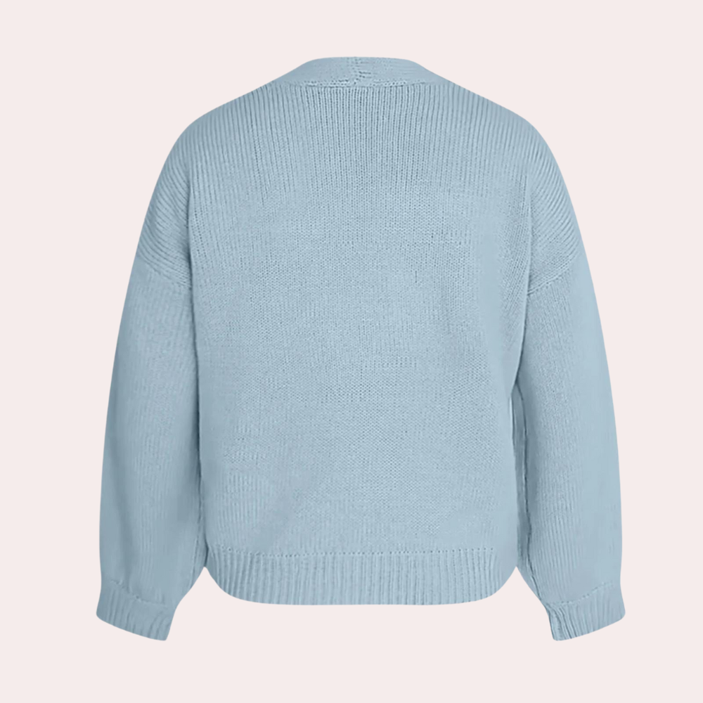 Blomstermønstret cardigan til kvinder