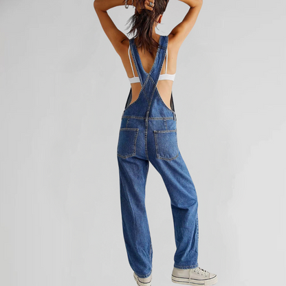 Behagelig denim-jumpsuit til kvinder