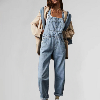 Behagelig denim-jumpsuit til kvinder