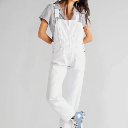 Behagelig denim-jumpsuit til kvinder