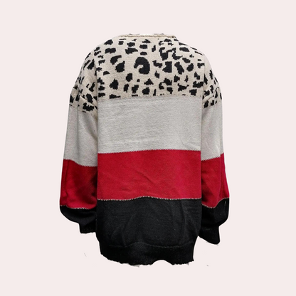 Leopardfarvet sweater