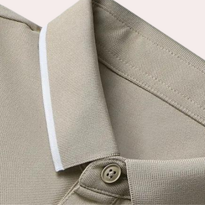 Poloshirt med lavere farve til mænd