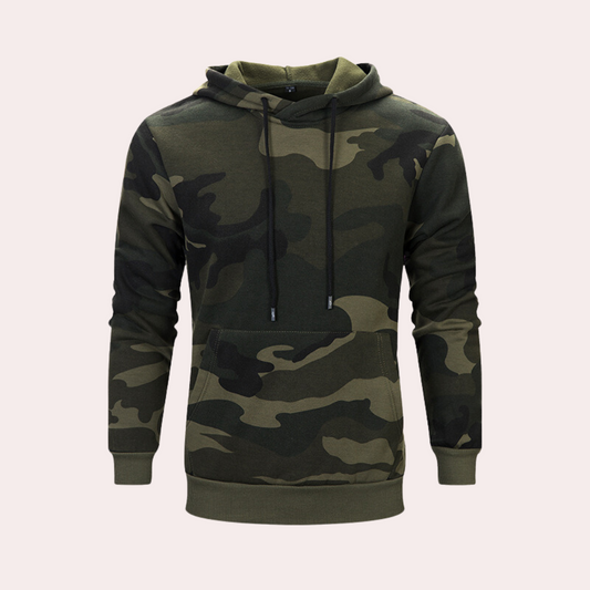 Moderne camouflage-hættetrøje til mænd