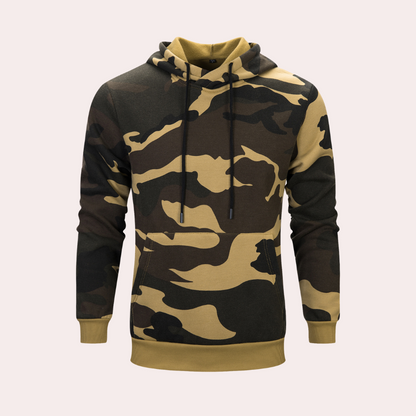 Moderne camouflage-hættetrøje til mænd