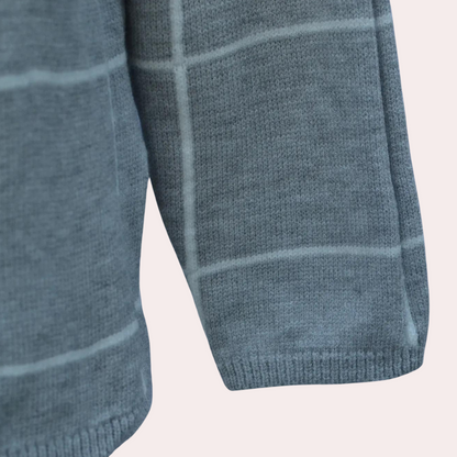 Windowpane ternet mønster-sweater