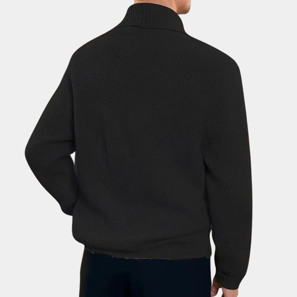 Moderne strikket cardigan til mænd