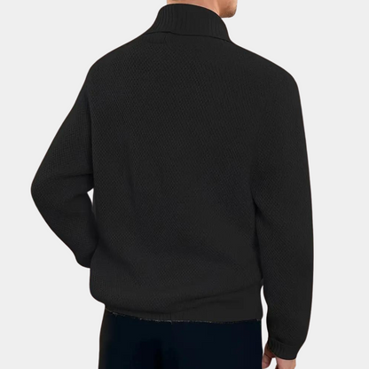 Moderne strikket cardigan til mænd