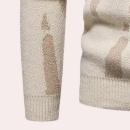 Varm rullekrave til mænd med stilfuldt udseende