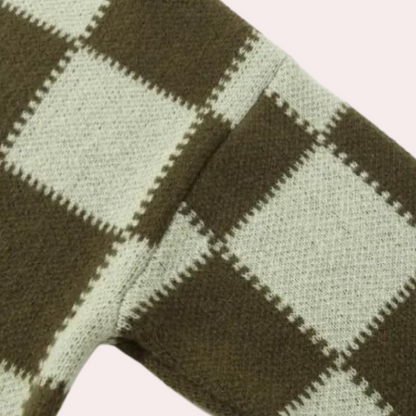 Moderigtig ternet sweater til mænd