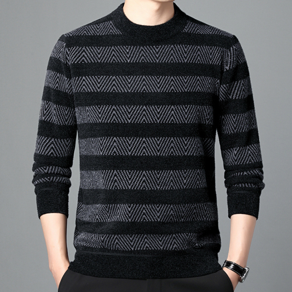 Stilfuld strikket pullover til ham