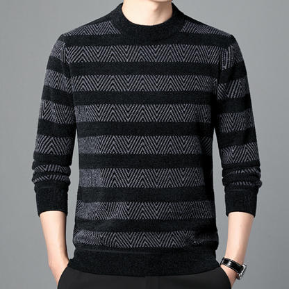Stilfuld strikket pullover til ham
