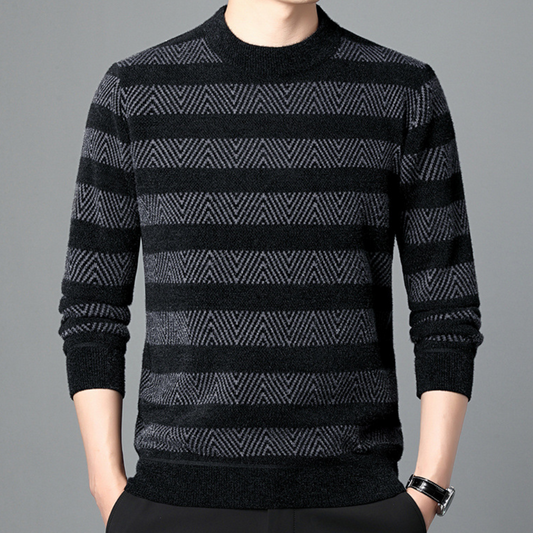 Stilfuld strikket pullover til ham