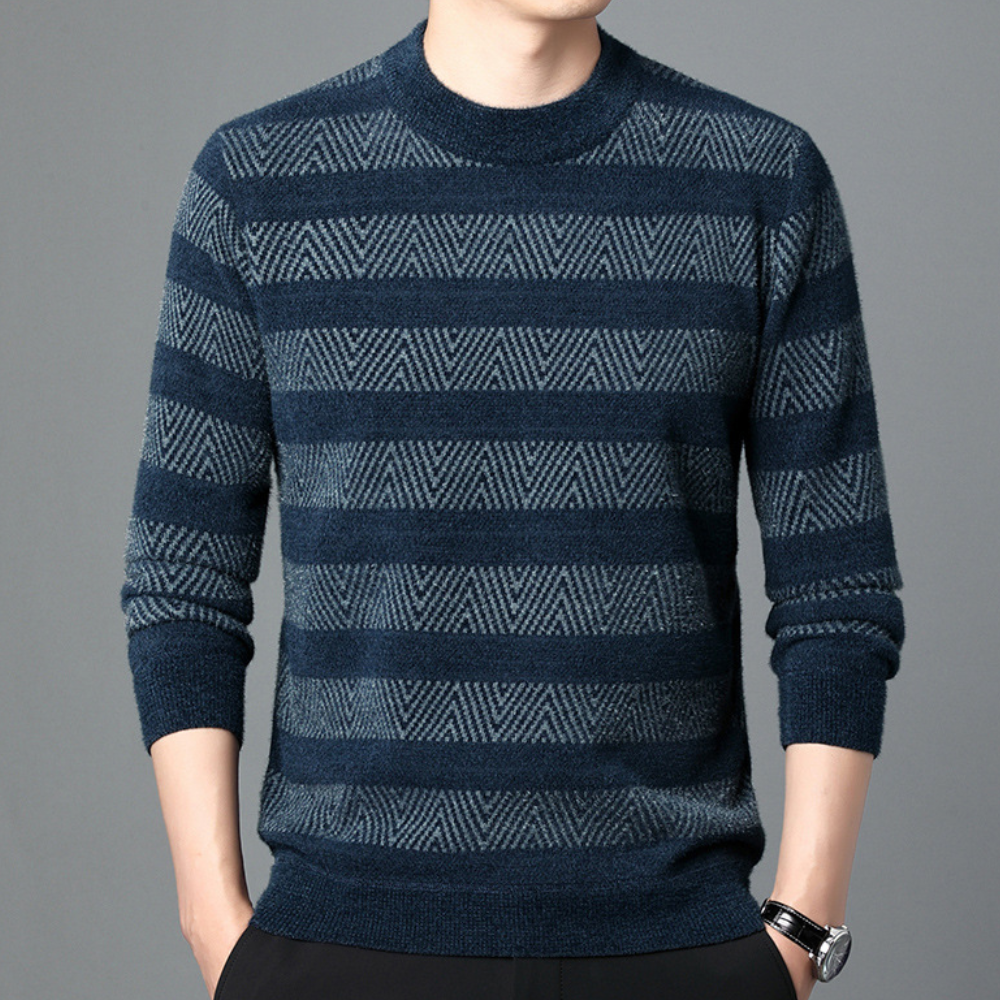 Stilfuld strikket pullover til ham