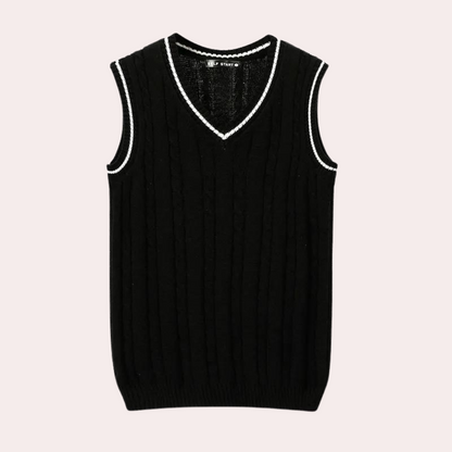 Elegant cardigan med V-hals til mænd